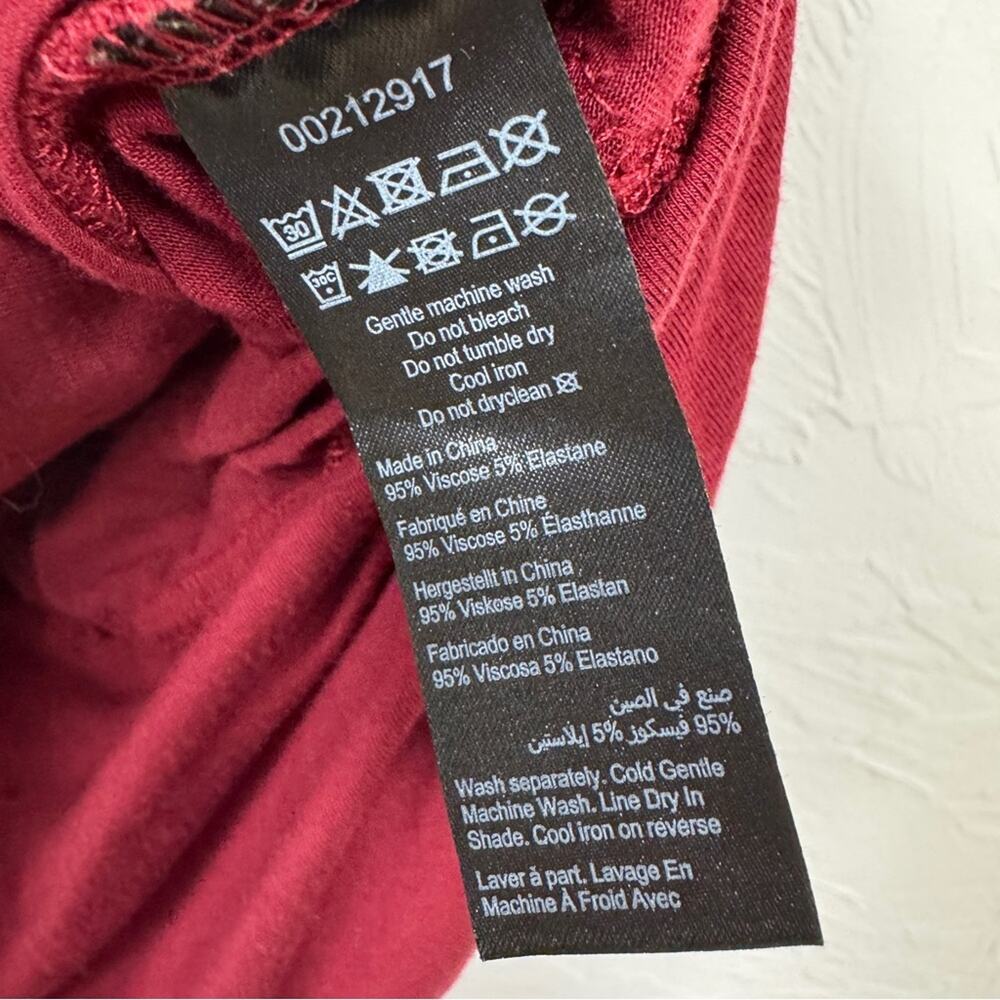 City Chic Refinity Maroon Wrap Front Tunic Blouse… - image 5